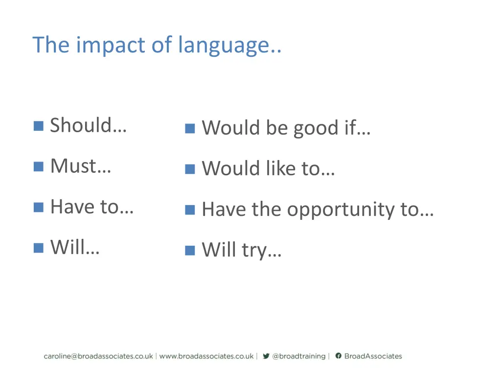 the impact of language