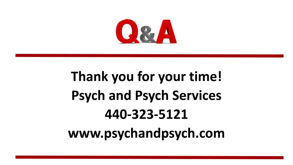 thank you for your time psych and psych services