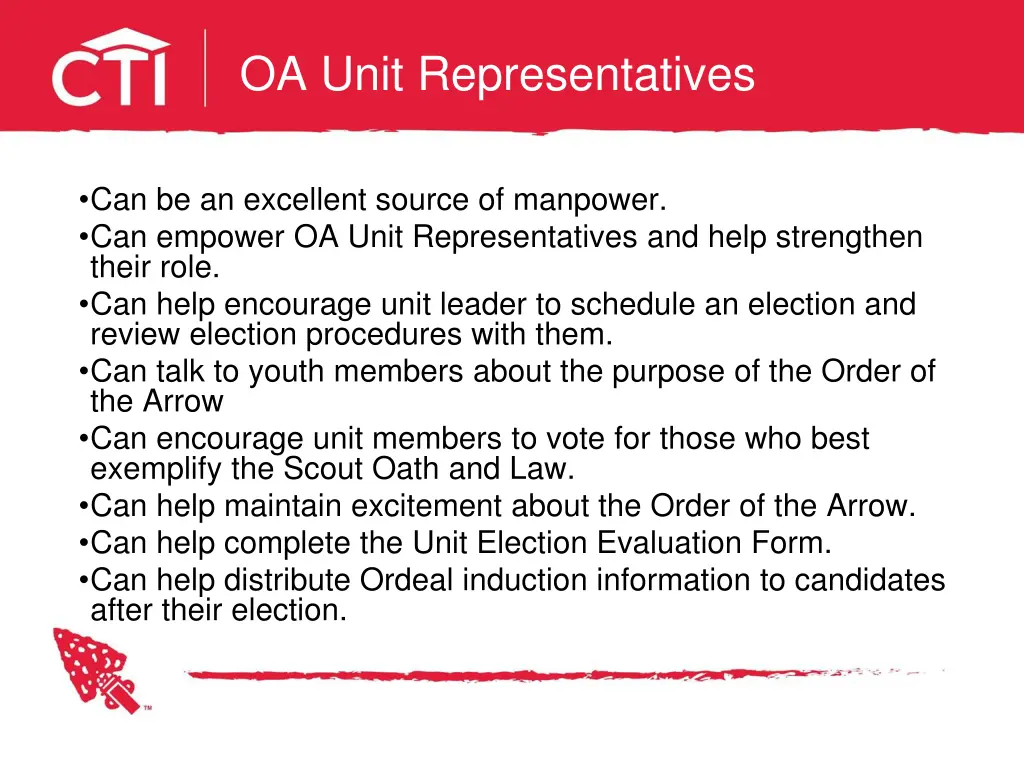 oa unit representatives