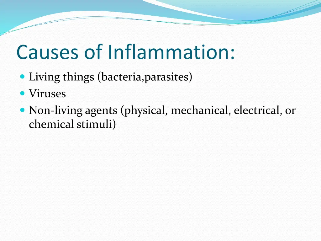 causes of inflammation