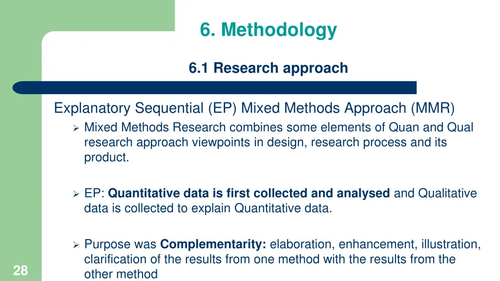 6 methodology