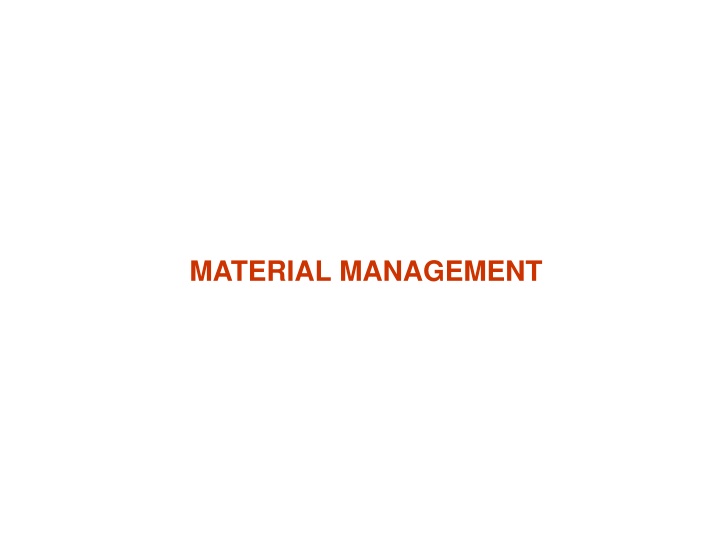 material management