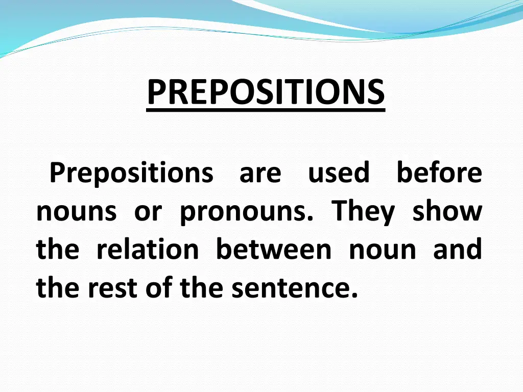 prepositions