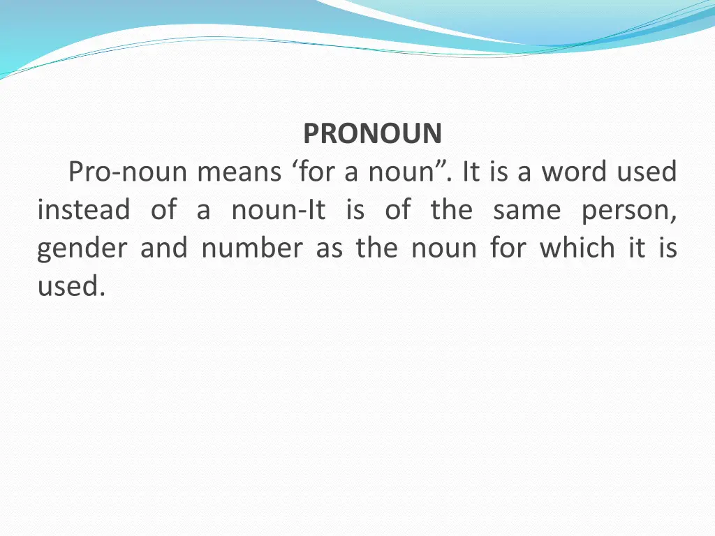 pronoun