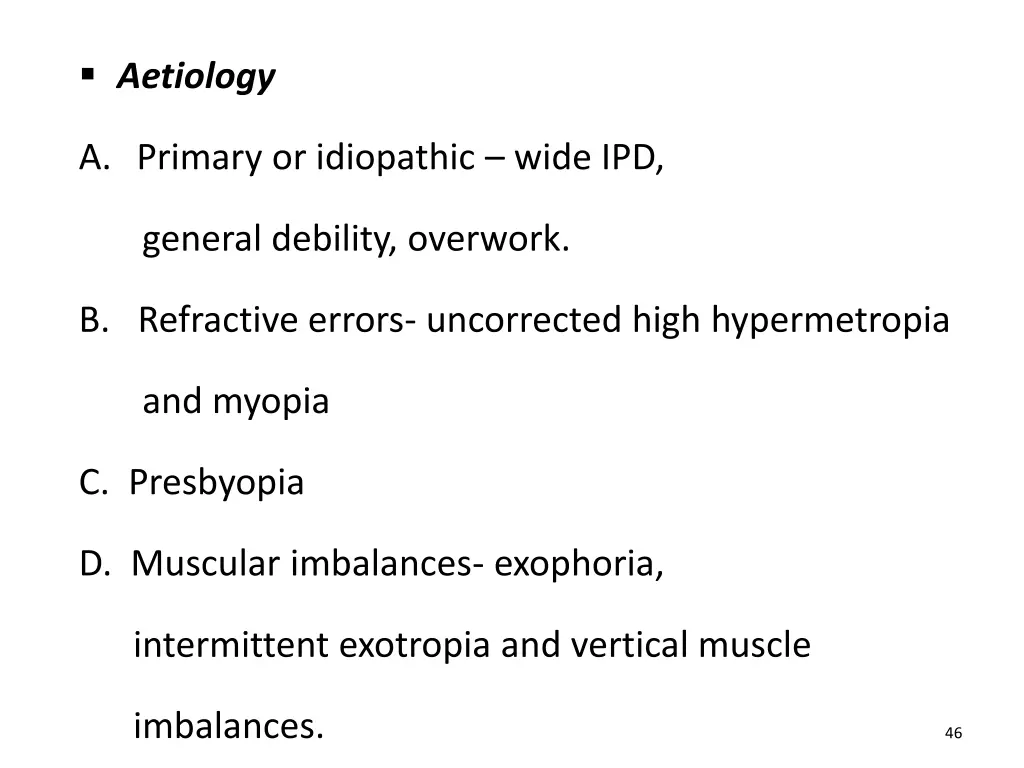 aetiology