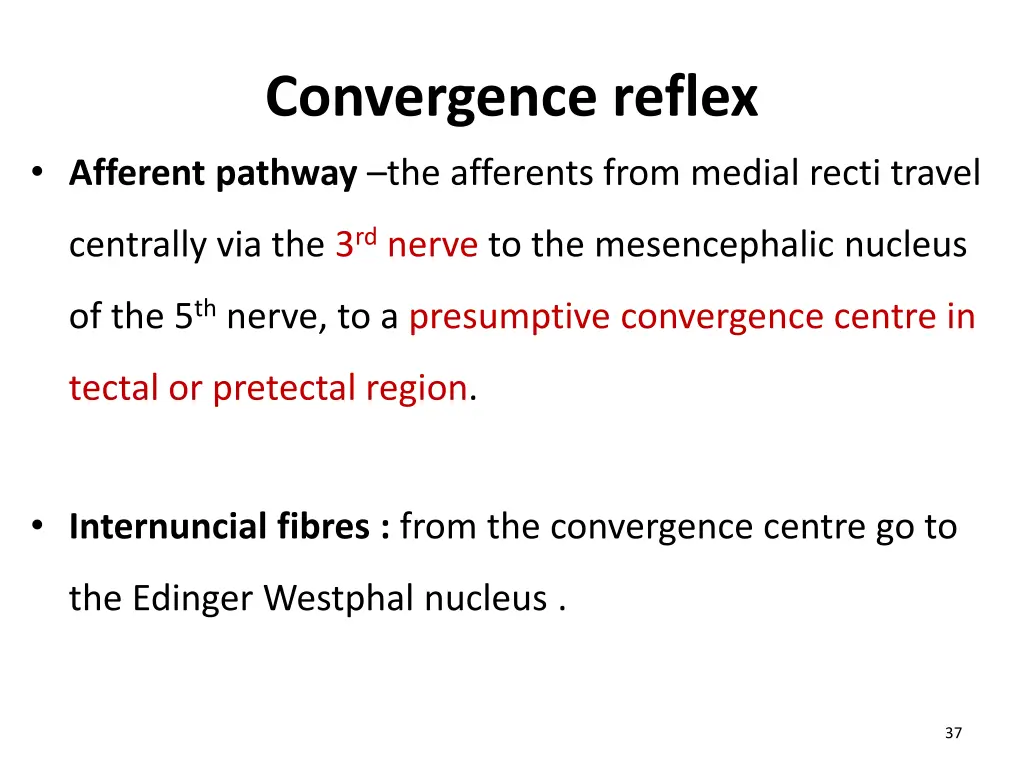 convergence reflex afferent pathway the afferents