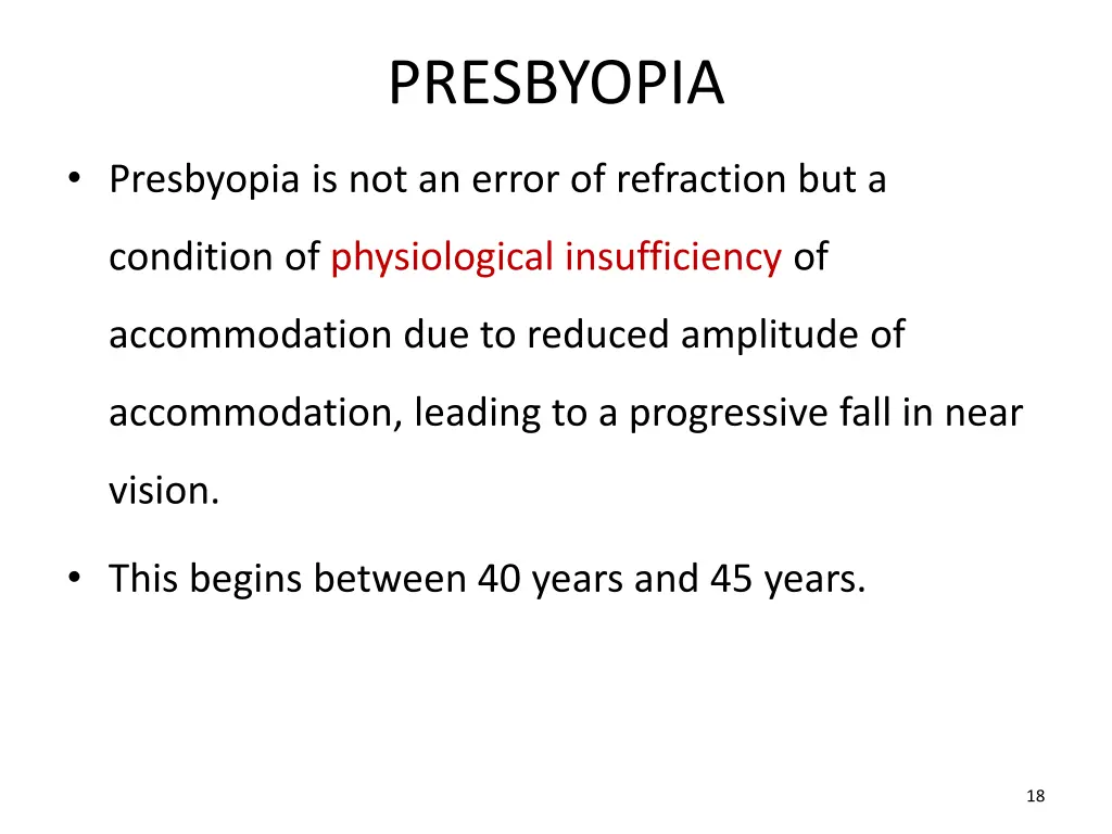 presbyopia