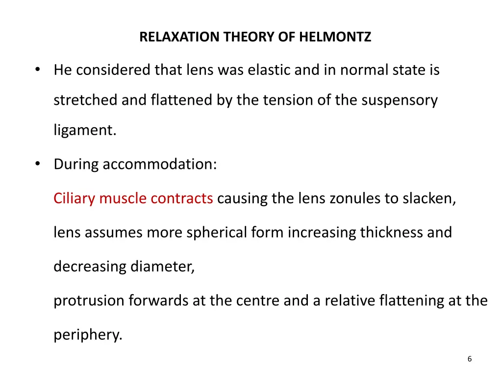 relaxation theory of helmontz