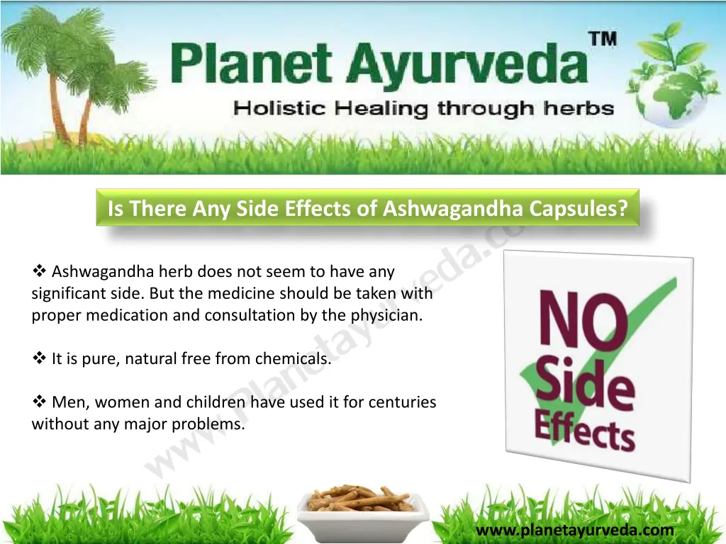 is there any side effects of ashwagandha capsules