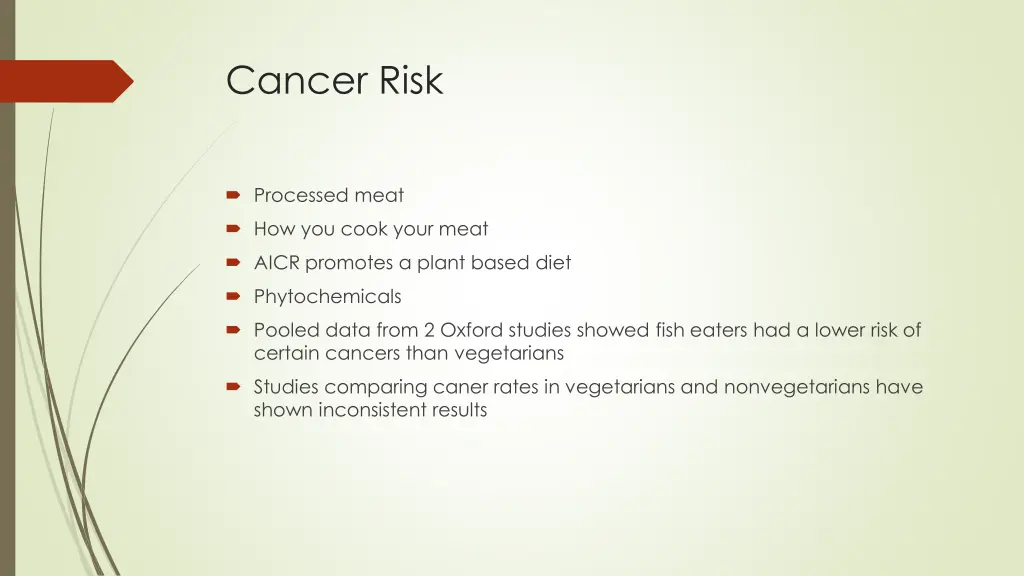 cancer risk