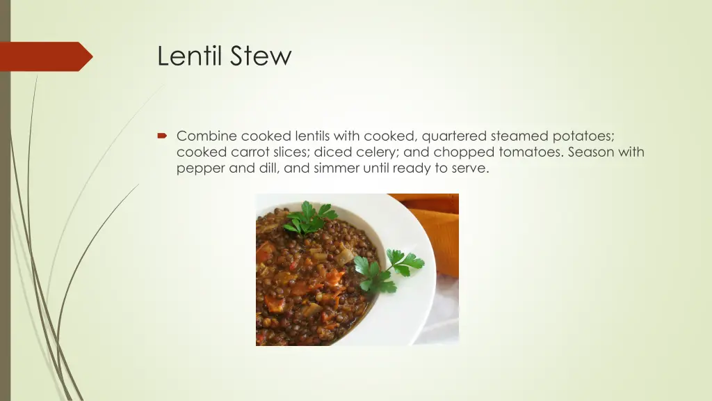 lentil stew