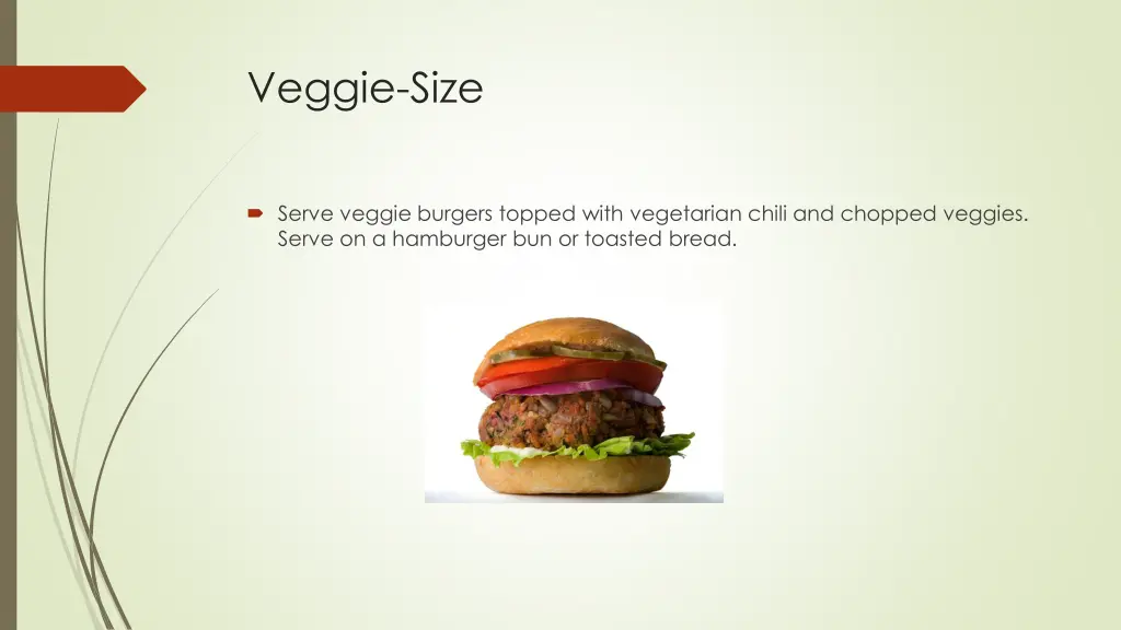 veggie size