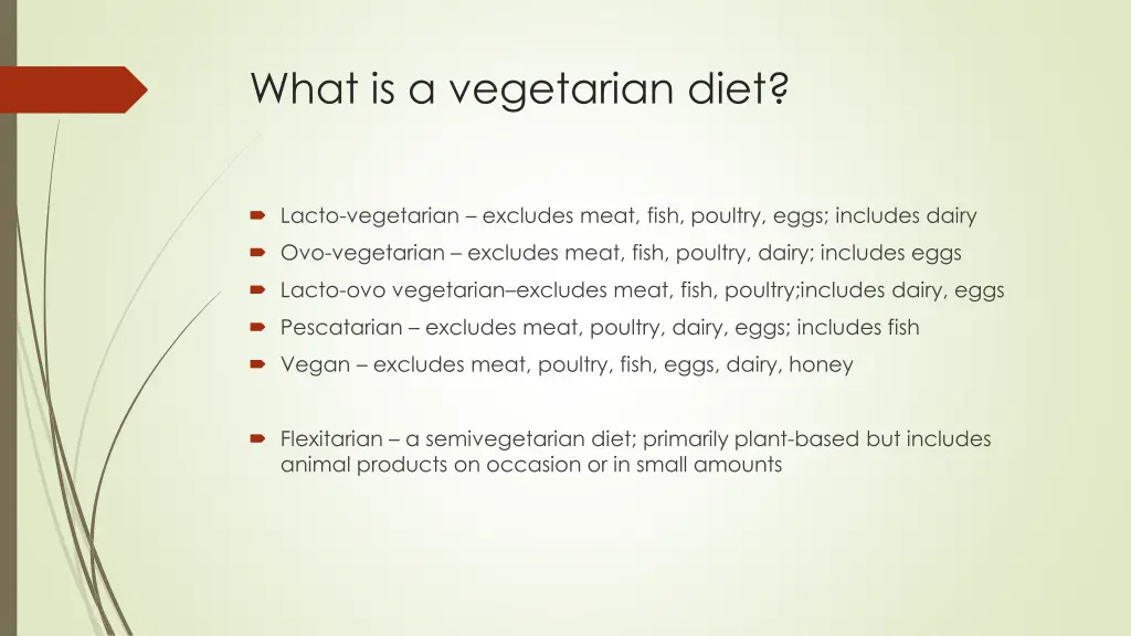 what is a vegetarian diet