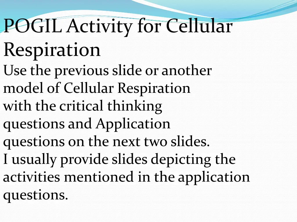 pogil activity for cellular respiration