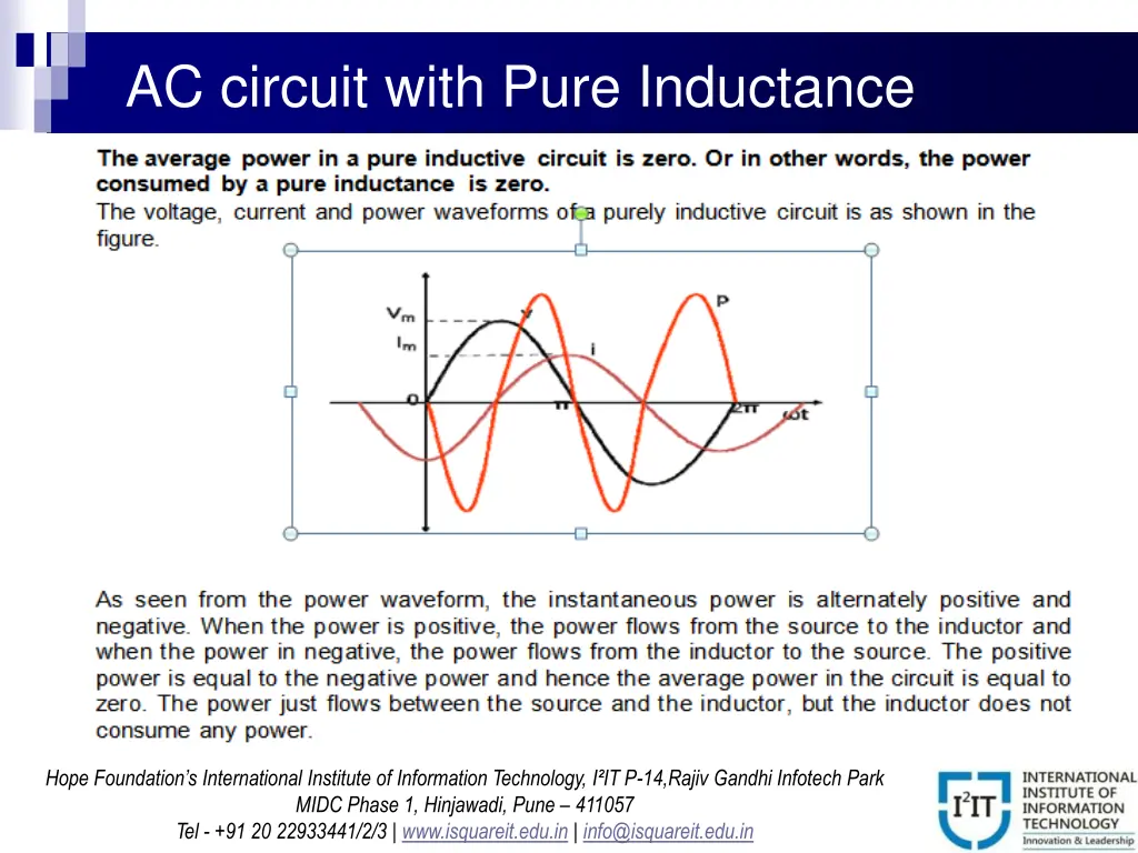 ac circuit with pure inductance 2