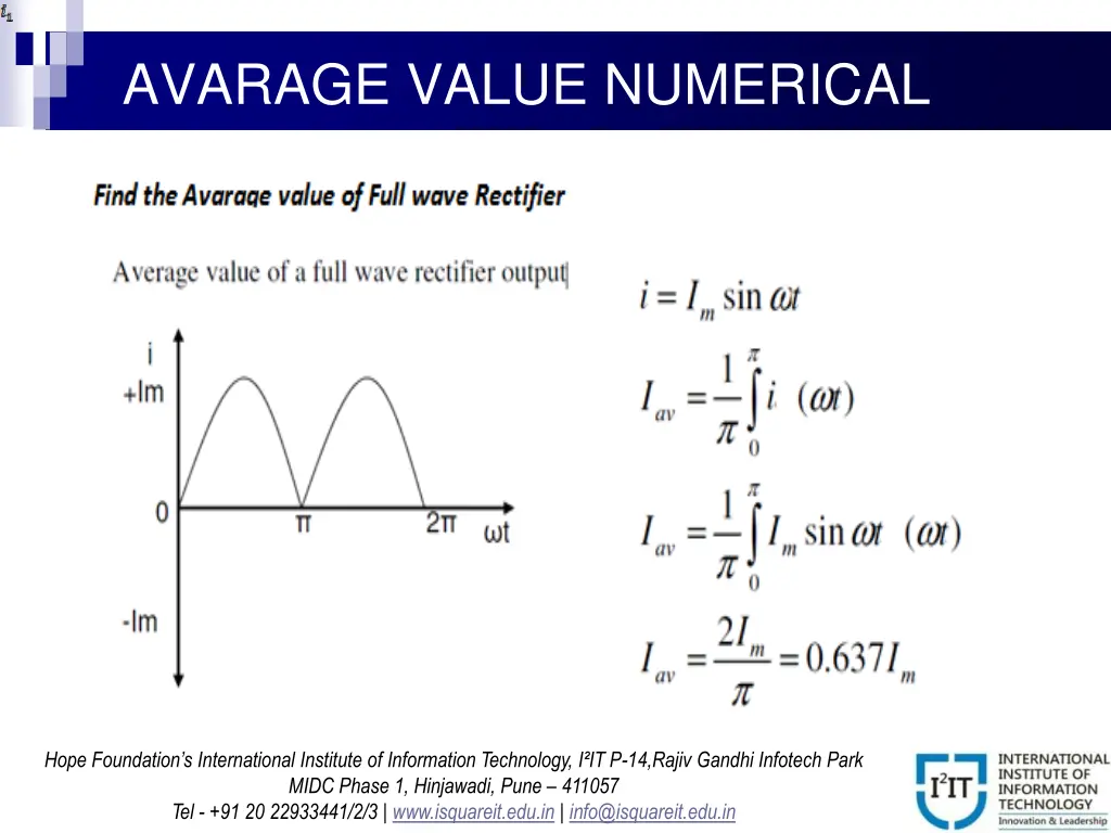 avarage value numerical