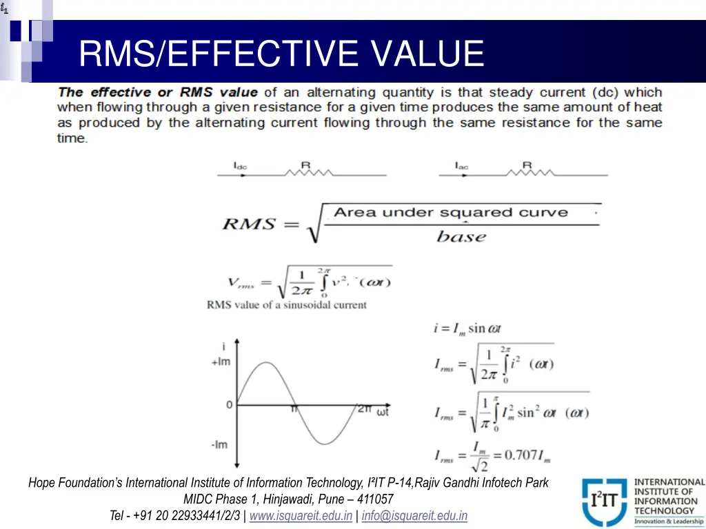 rms effective value