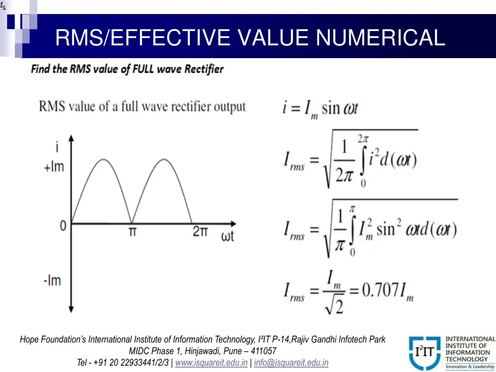 rms effective value numerical