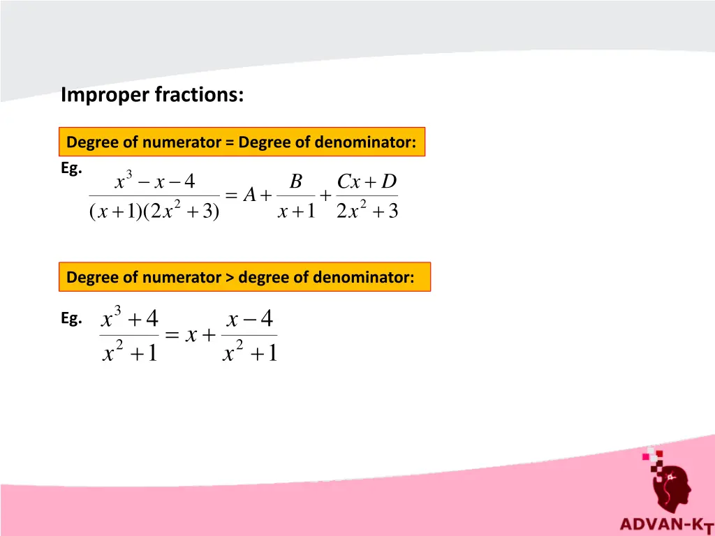 improper fractions