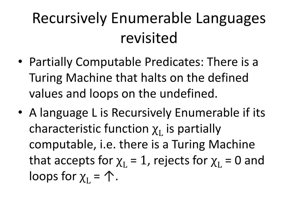 recursively enumerable languages revisited