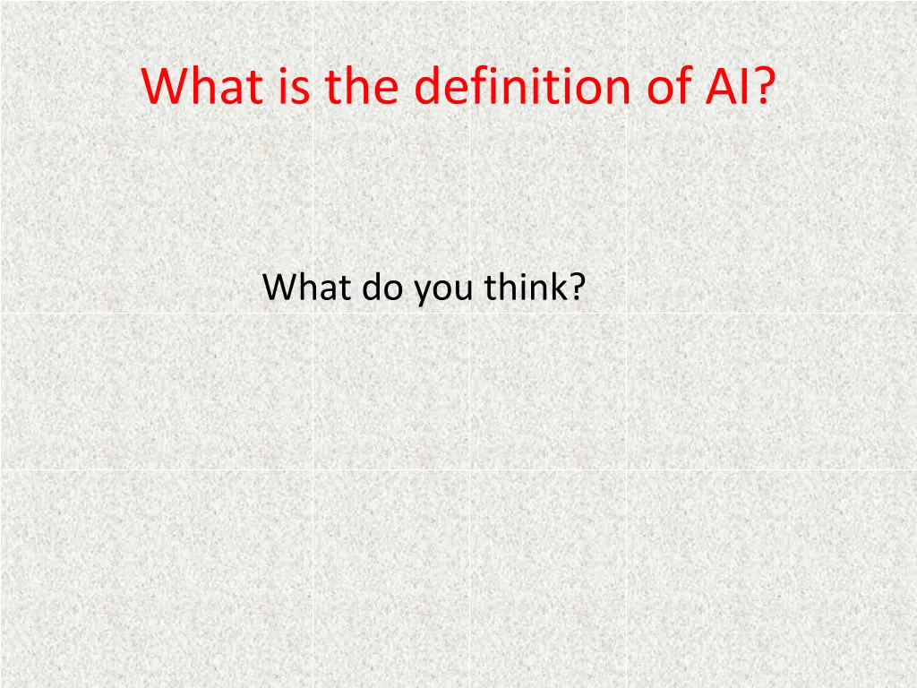 what is the definition of ai