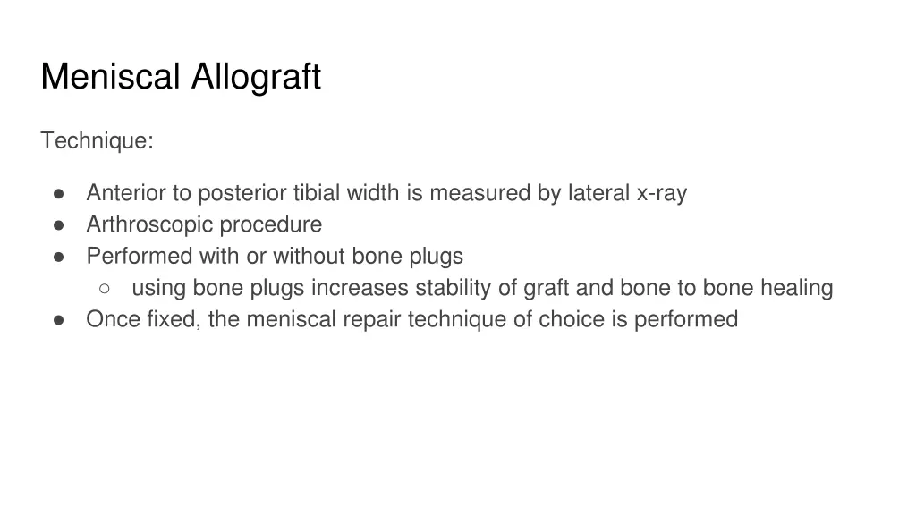 meniscal allograft 1