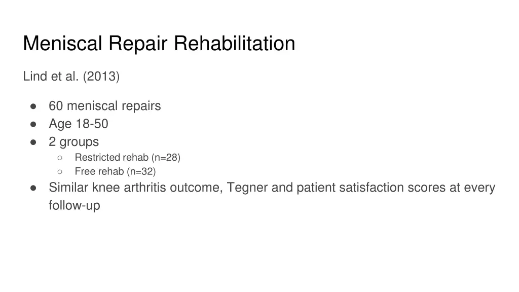 meniscal repair rehabilitation 2