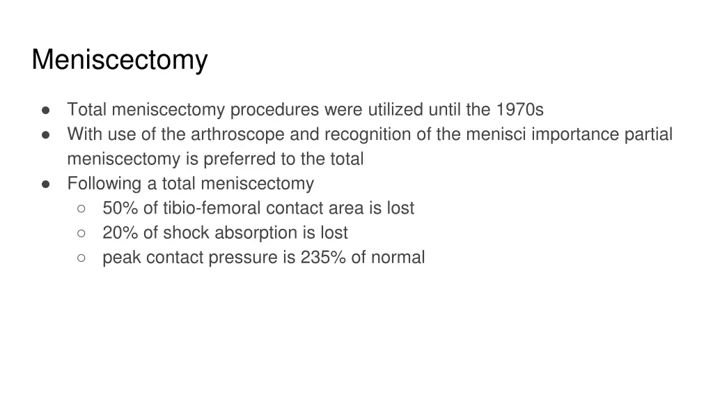 meniscectomy 2