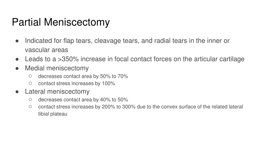 partial meniscectomy 1