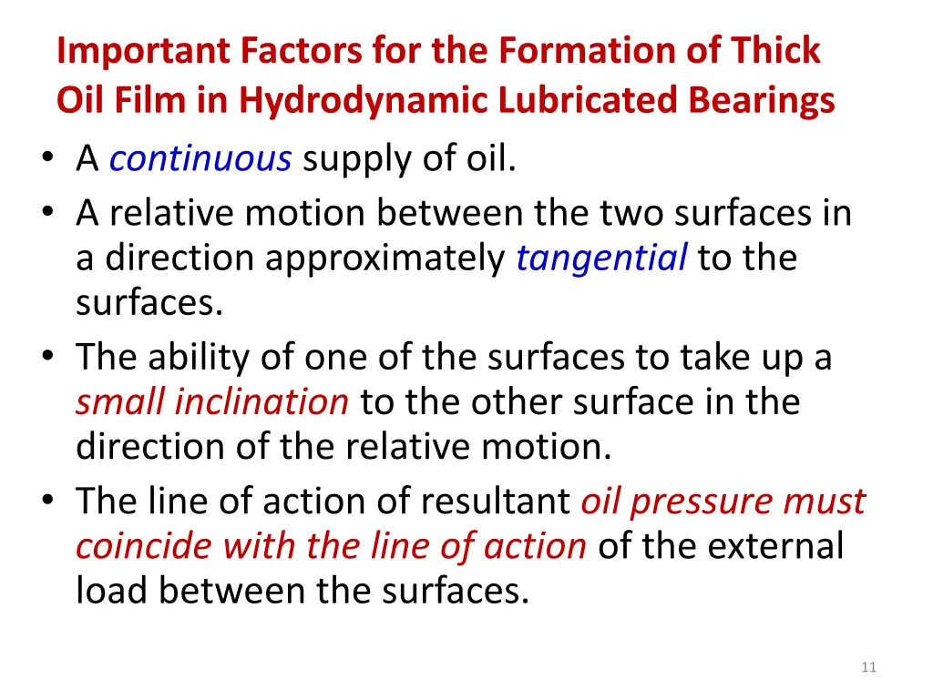 important factors for the formation of thick