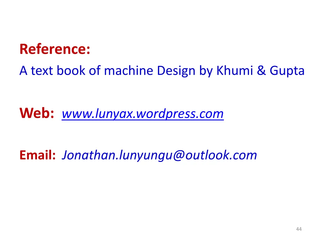 reference a text book of machine design by khumi