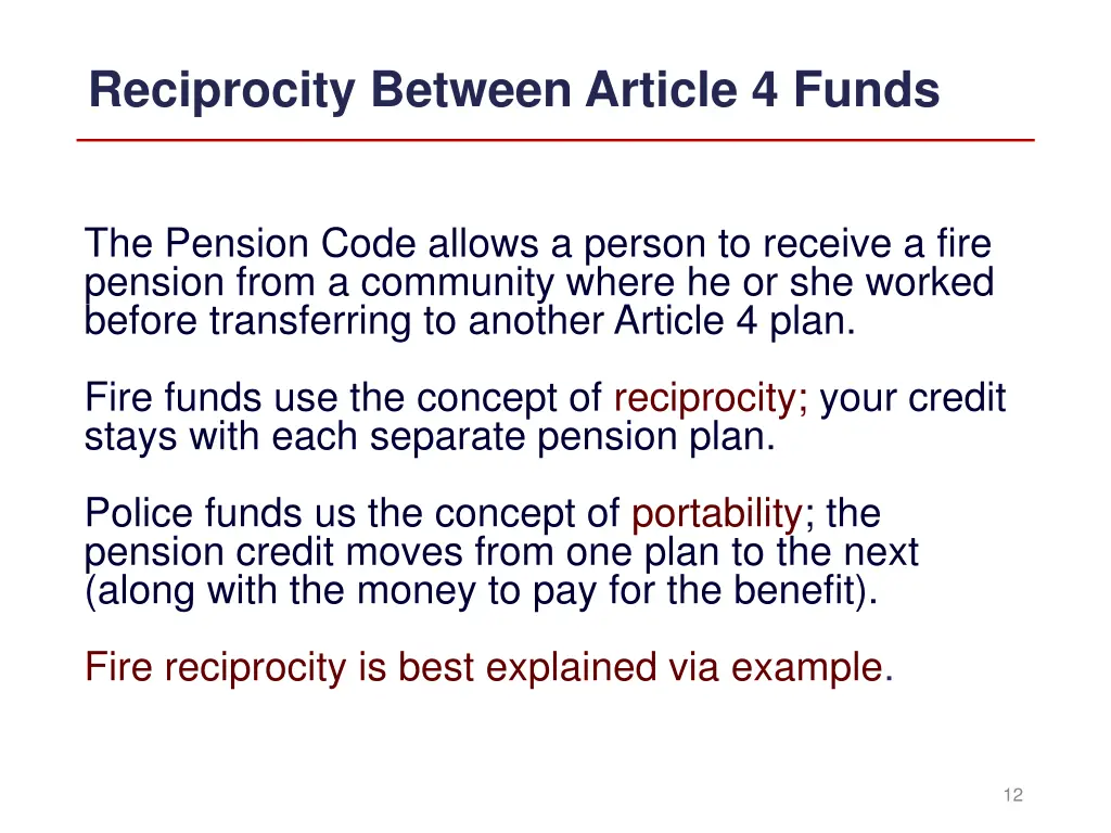 reciprocity between article 4 funds