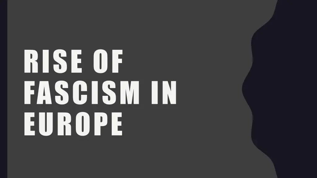 rise of fascism in europe