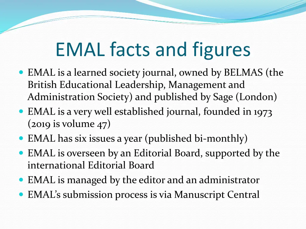 emal facts and figures