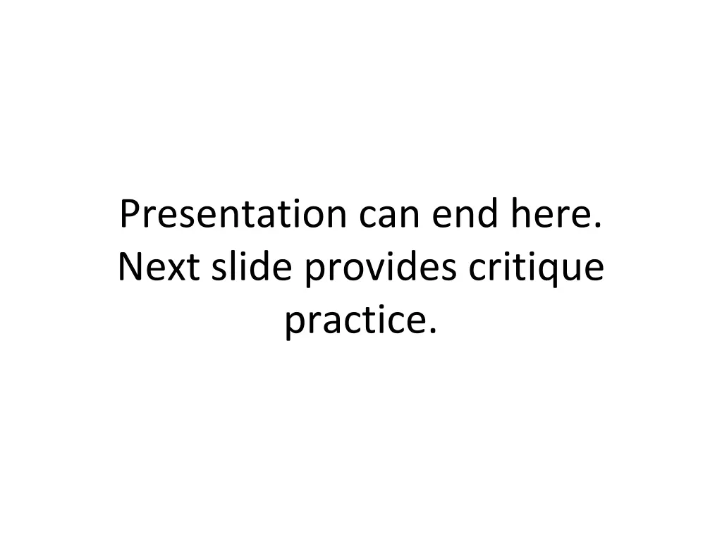 presentation can end here next slide provides