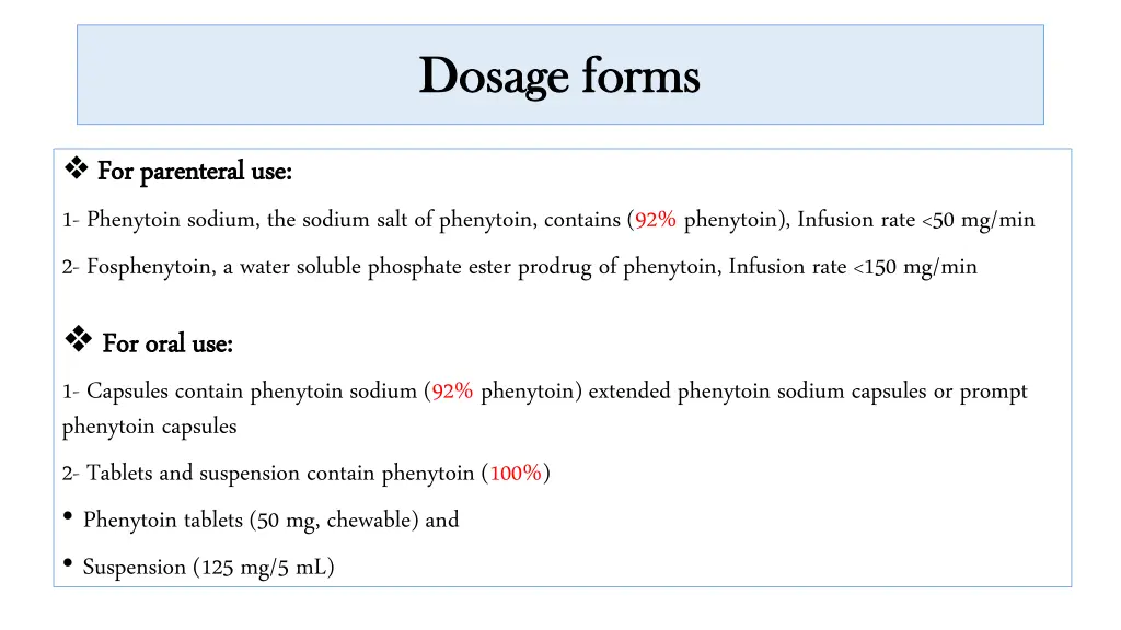 dosage forms dosage forms