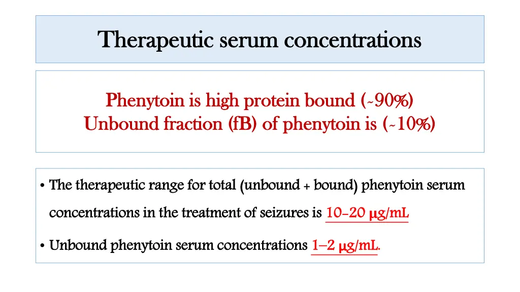 therapeutic serum concentrations therapeutic