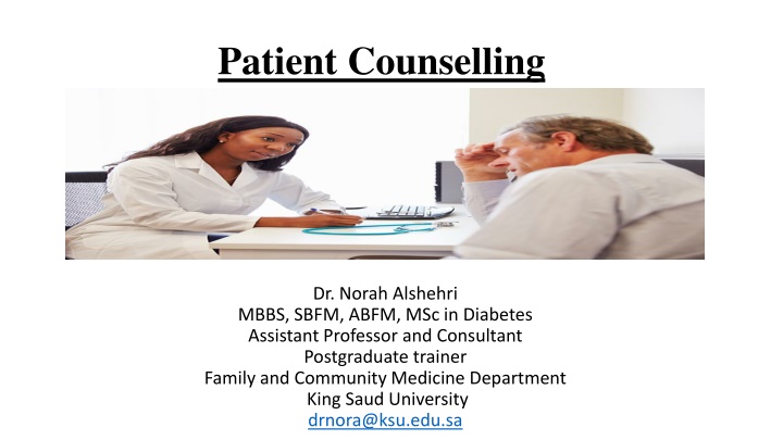 patient counselling