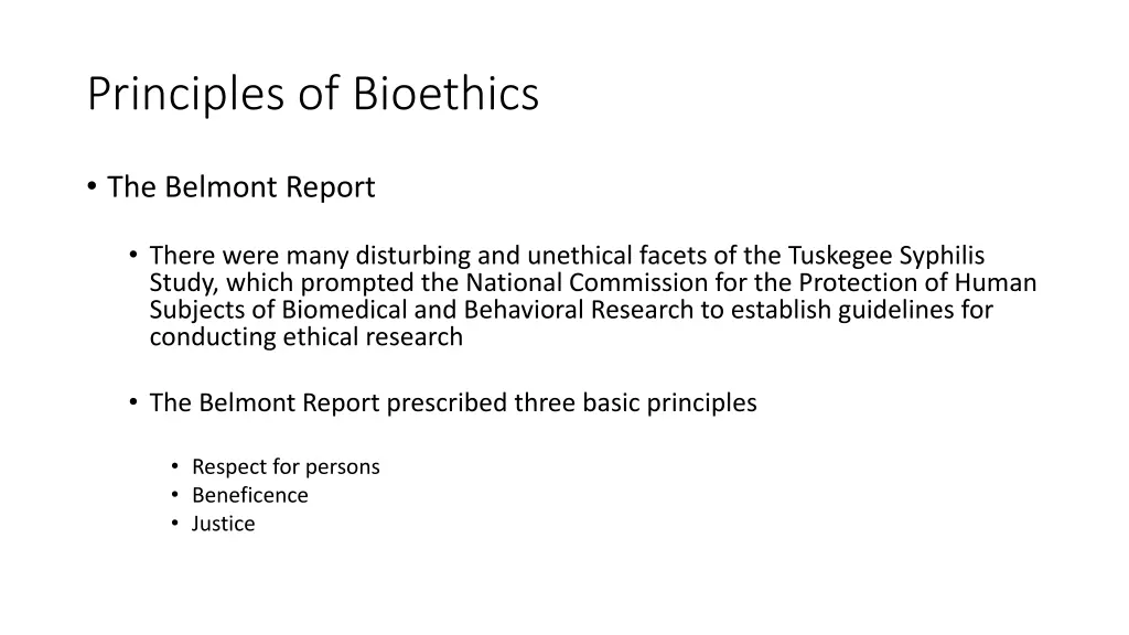 principles of bioethics 2