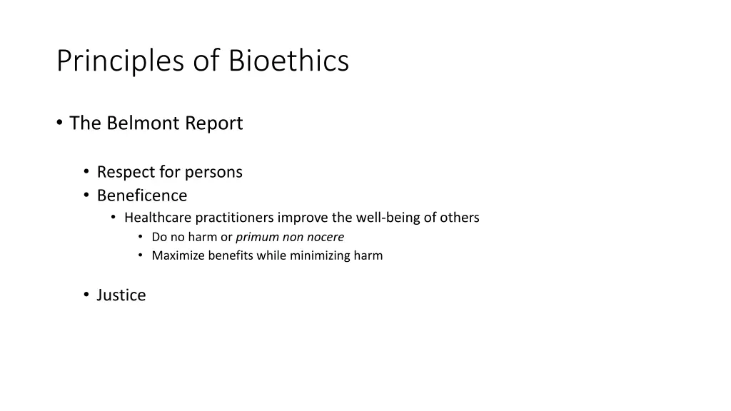 principles of bioethics 5