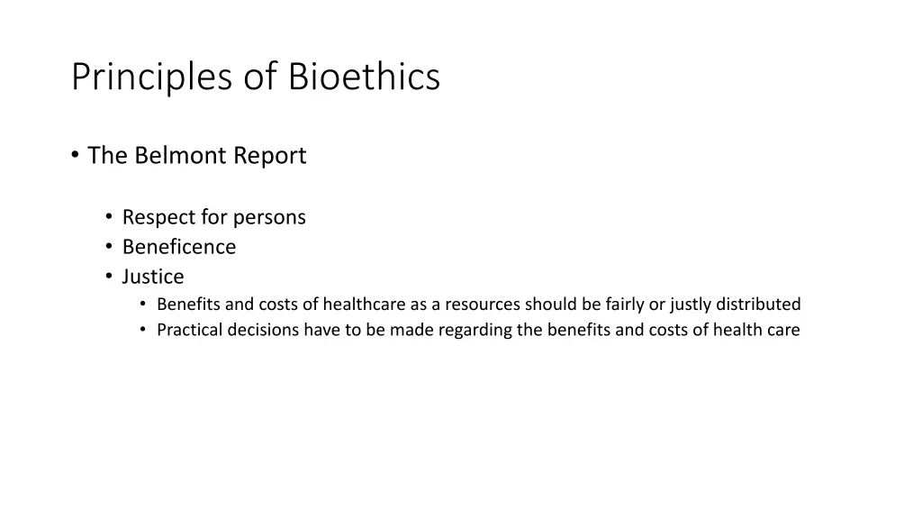 principles of bioethics 6