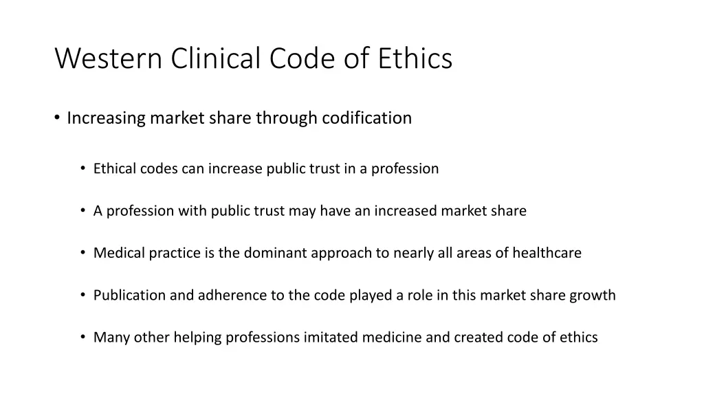 western clinical code of ethics 3