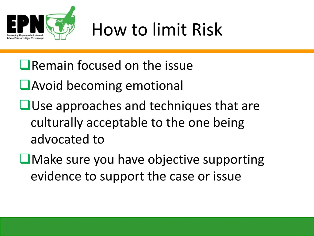 how to limit risk