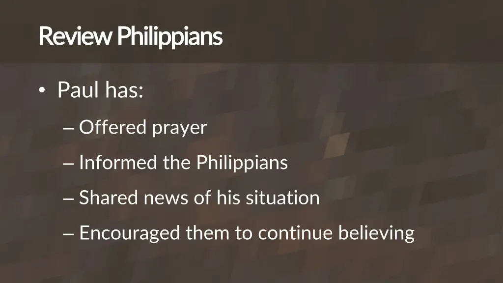 review philippians review philippians