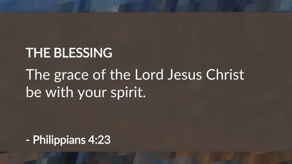 the blessing the blessing the grace of the lord