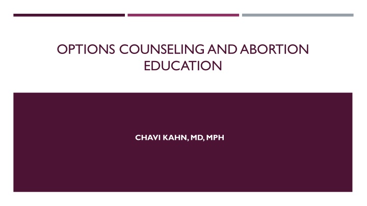 options counseling and abortion education