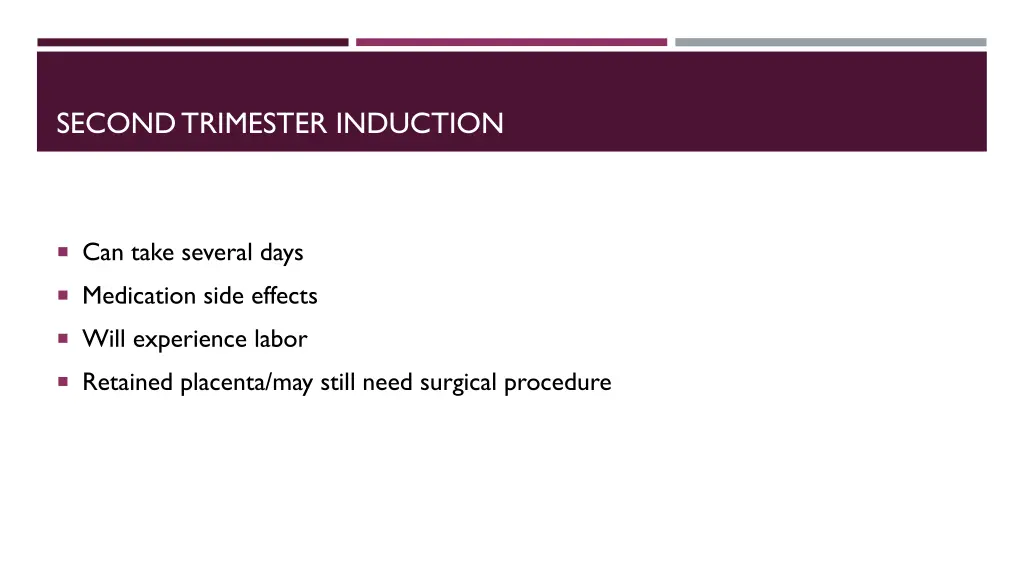 second trimester induction