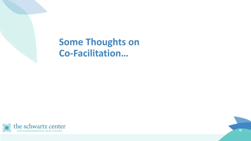 some thoughts on co facilitation