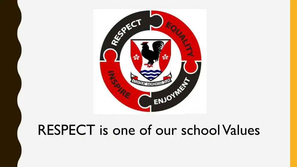 respect is one of our school values