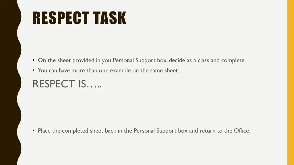 respect task